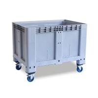 Caisse industrielle plastique sur roulettes