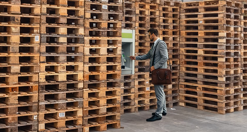 Pallet banking - comme une banque mais avec des palettes